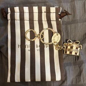 Brand New Iconic Henri Bendel Keychain Pill Holder!